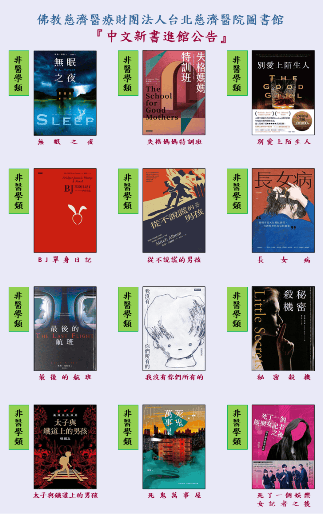 115年圖書館新書公告 8月(中文)